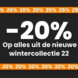 20% op alles uit de nieuwe winter collectie