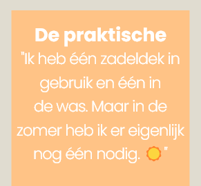 25% korting op zadeldekken