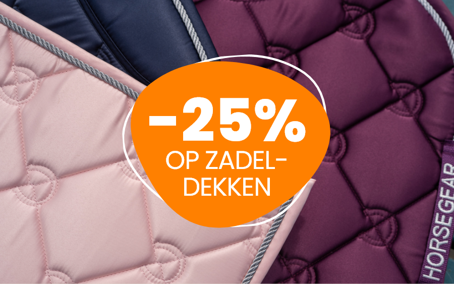 25% korting op zadeldekken